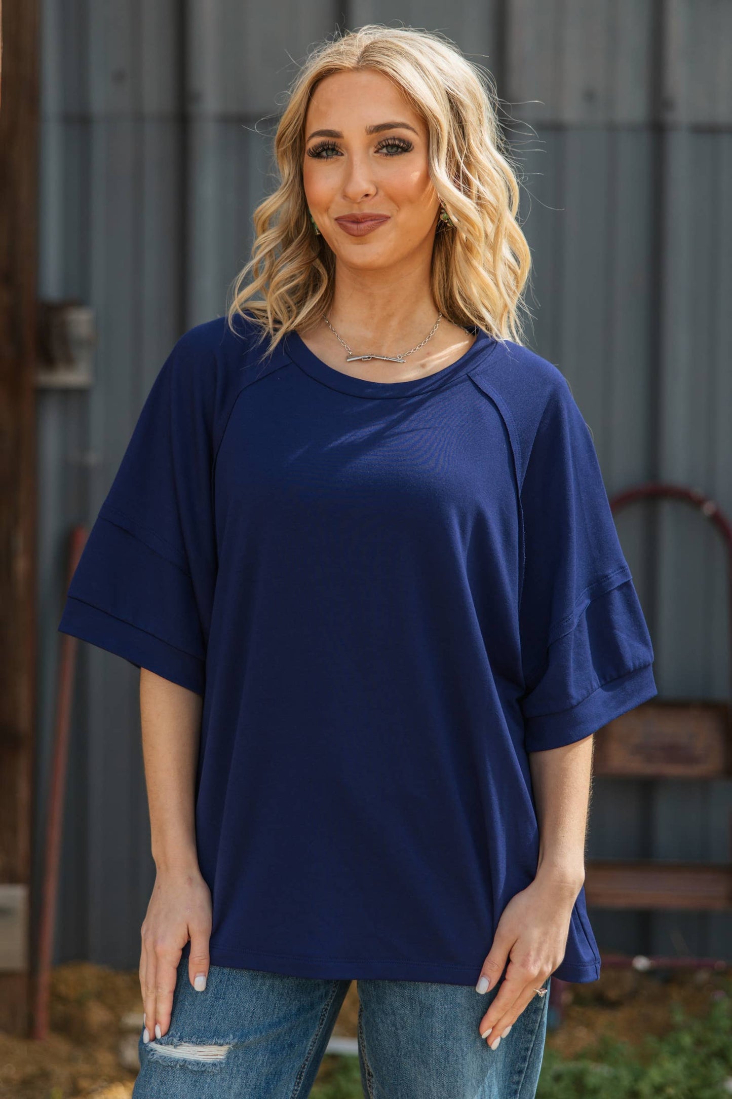 Oversized Relaxed Fit Terry Top - Basics Collection - SALE