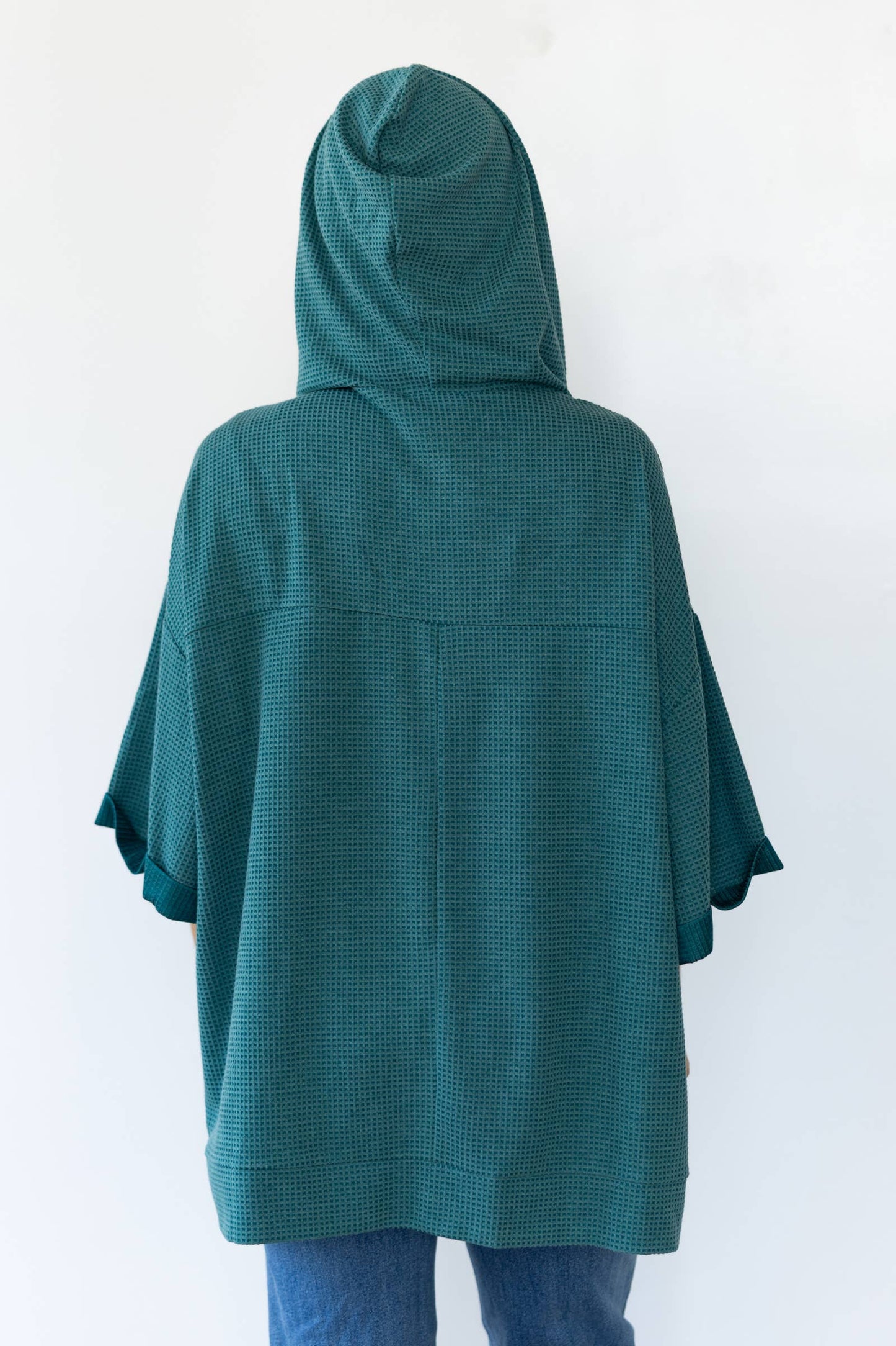 Two Tone Hoodie Top