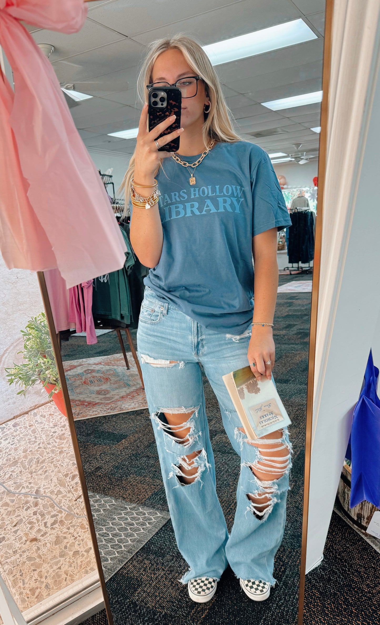 Stars Hollow Library Tee