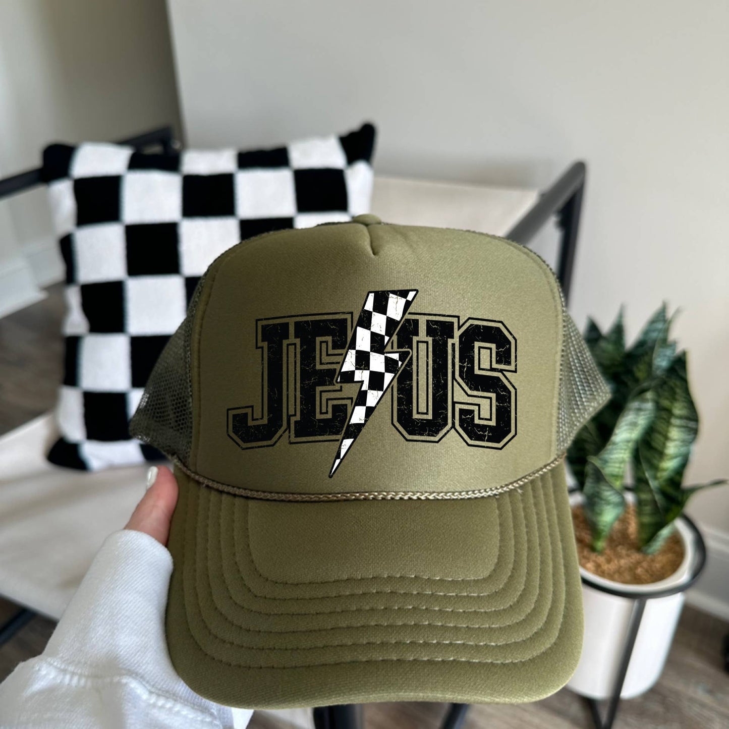 Jesus Bolt Trucker Hat