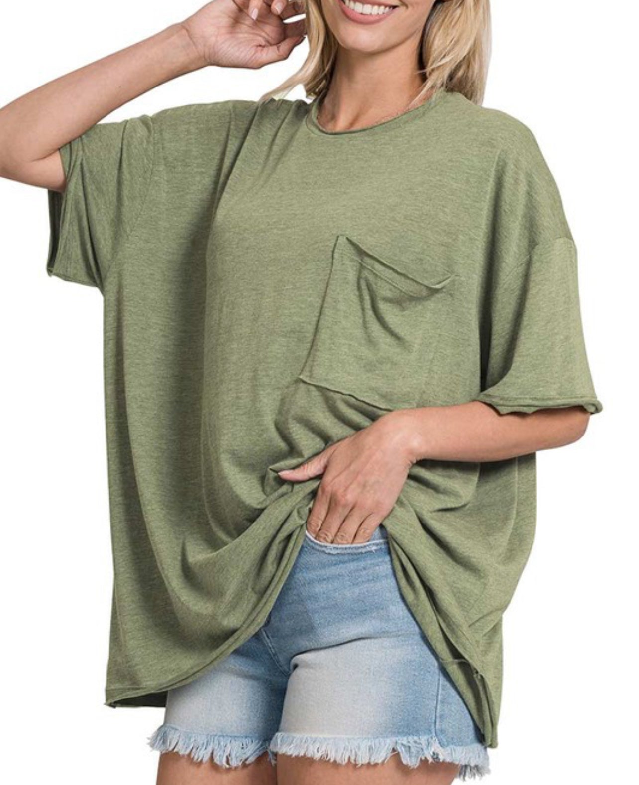 Olive Boyfriend Tee