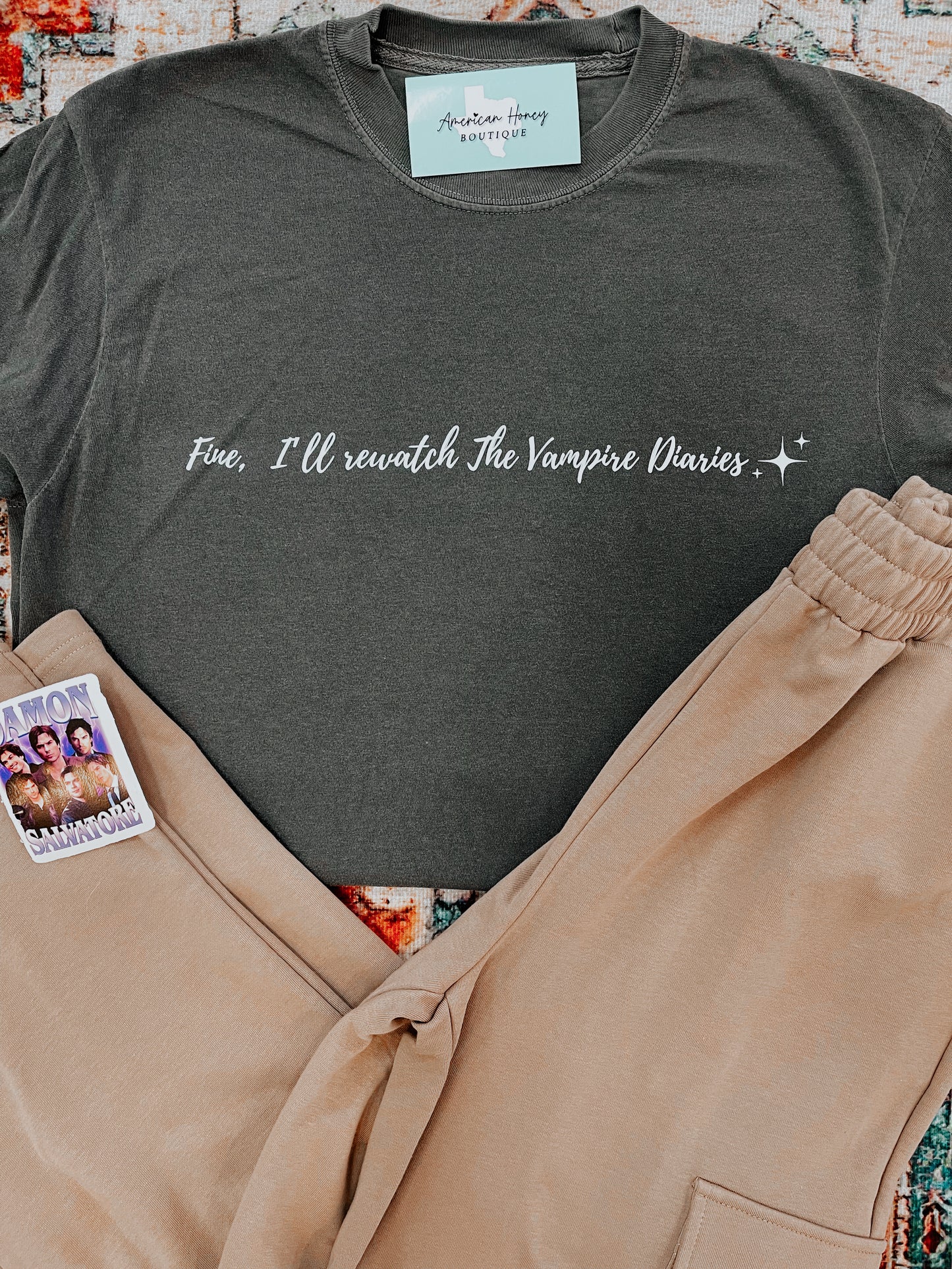 Fine, I'll rewatch The Vampire Diaries T-Shirt