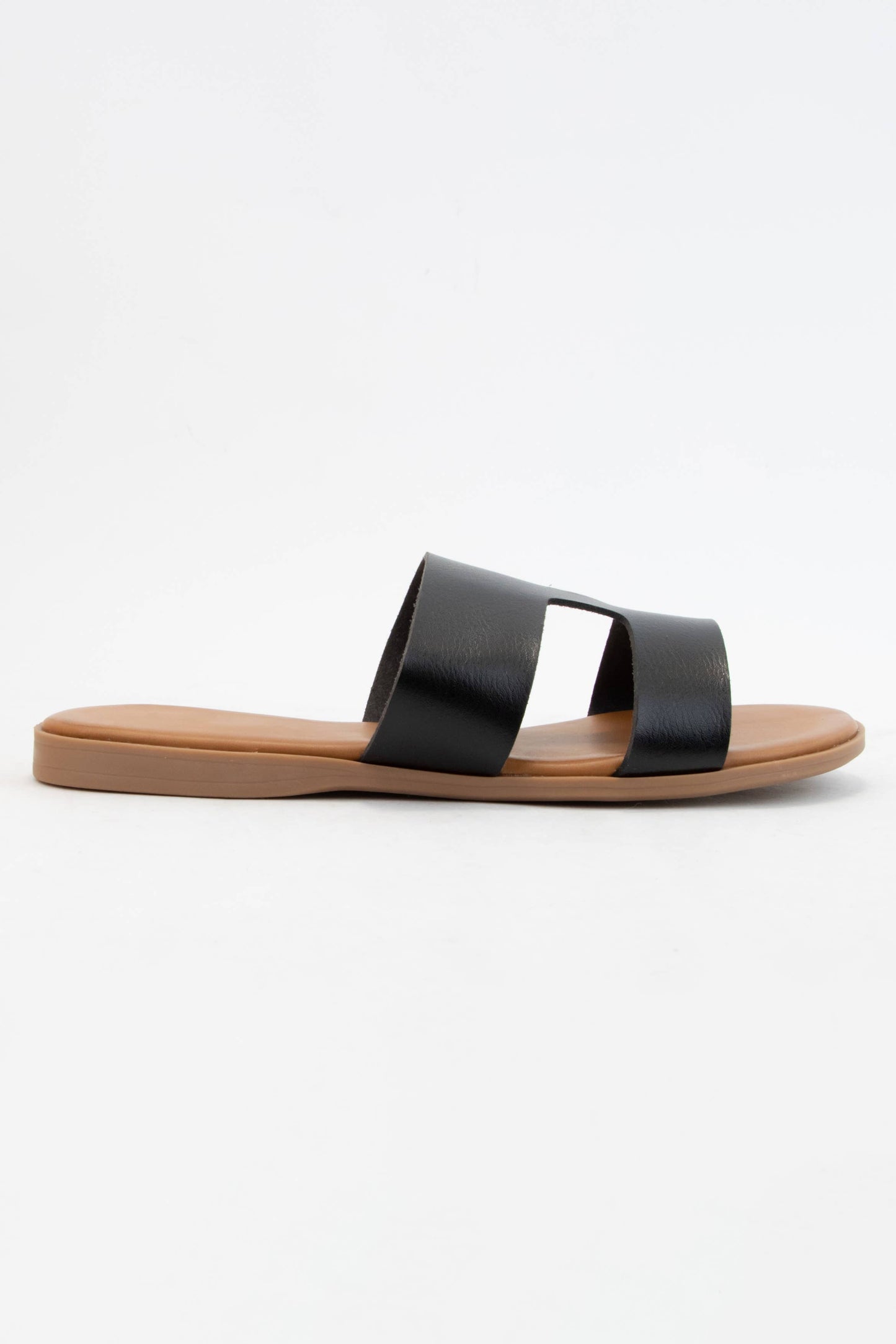SIDE CUTOUT FLAT SANDAL