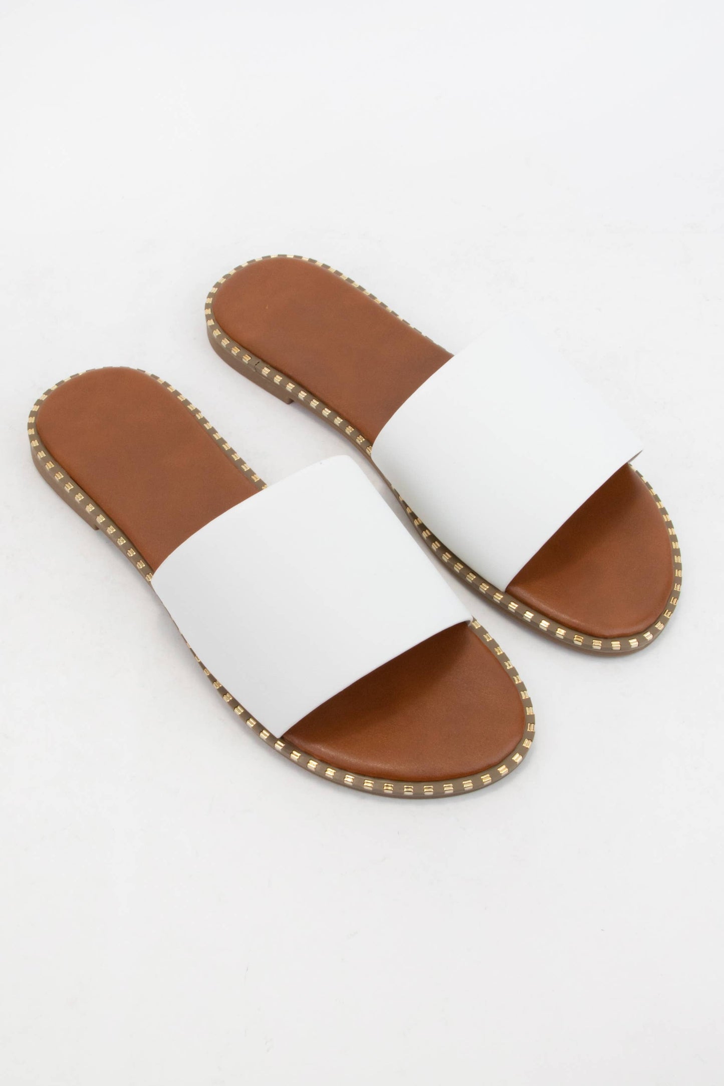 MICAH METAL TIP EMBELLISHED EDGE SOLE SANDAL - SALE