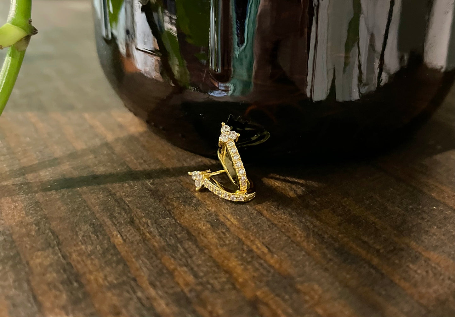 Gold Huggies - Earrings