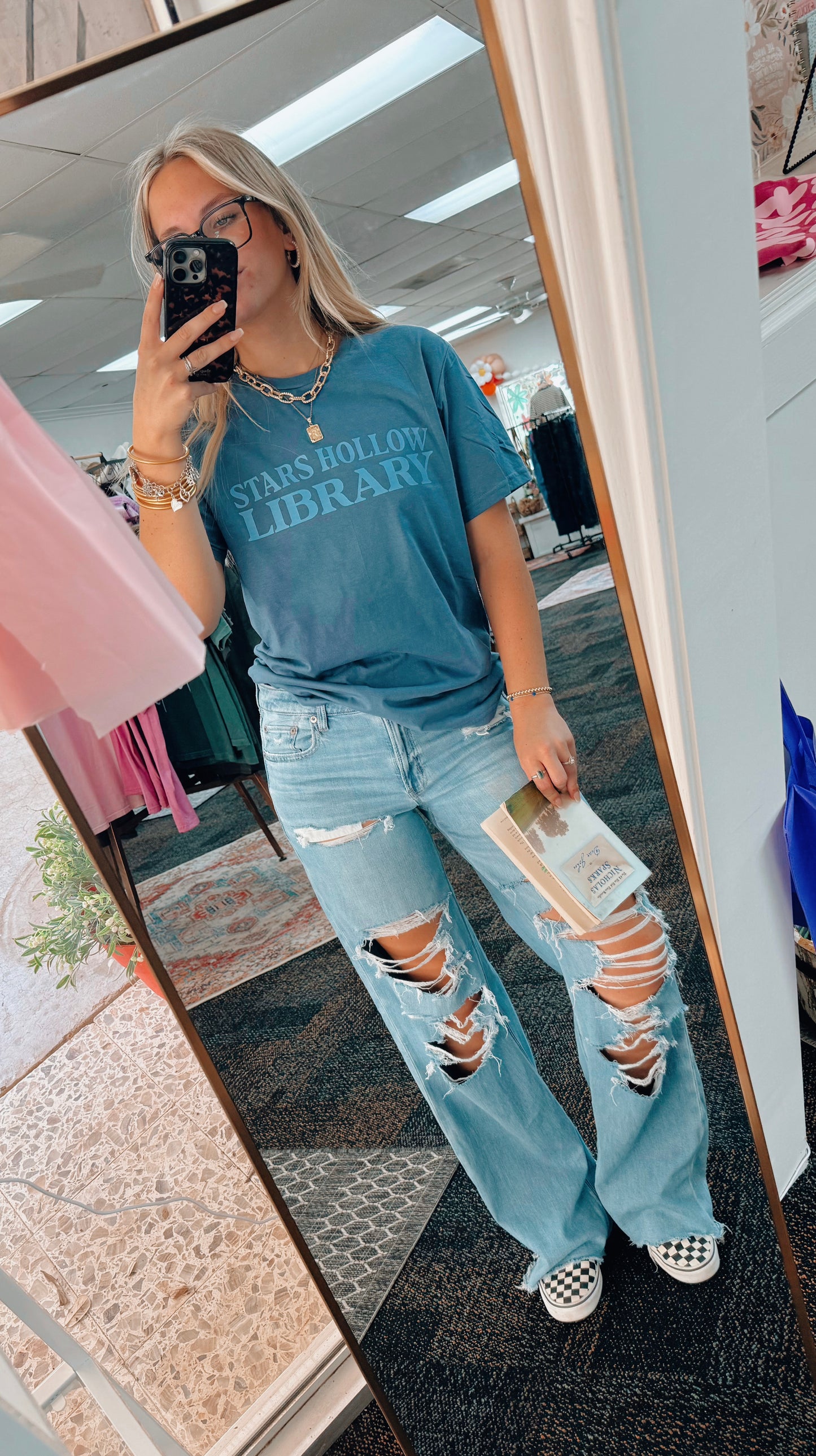 Stars Hollow Library Tee