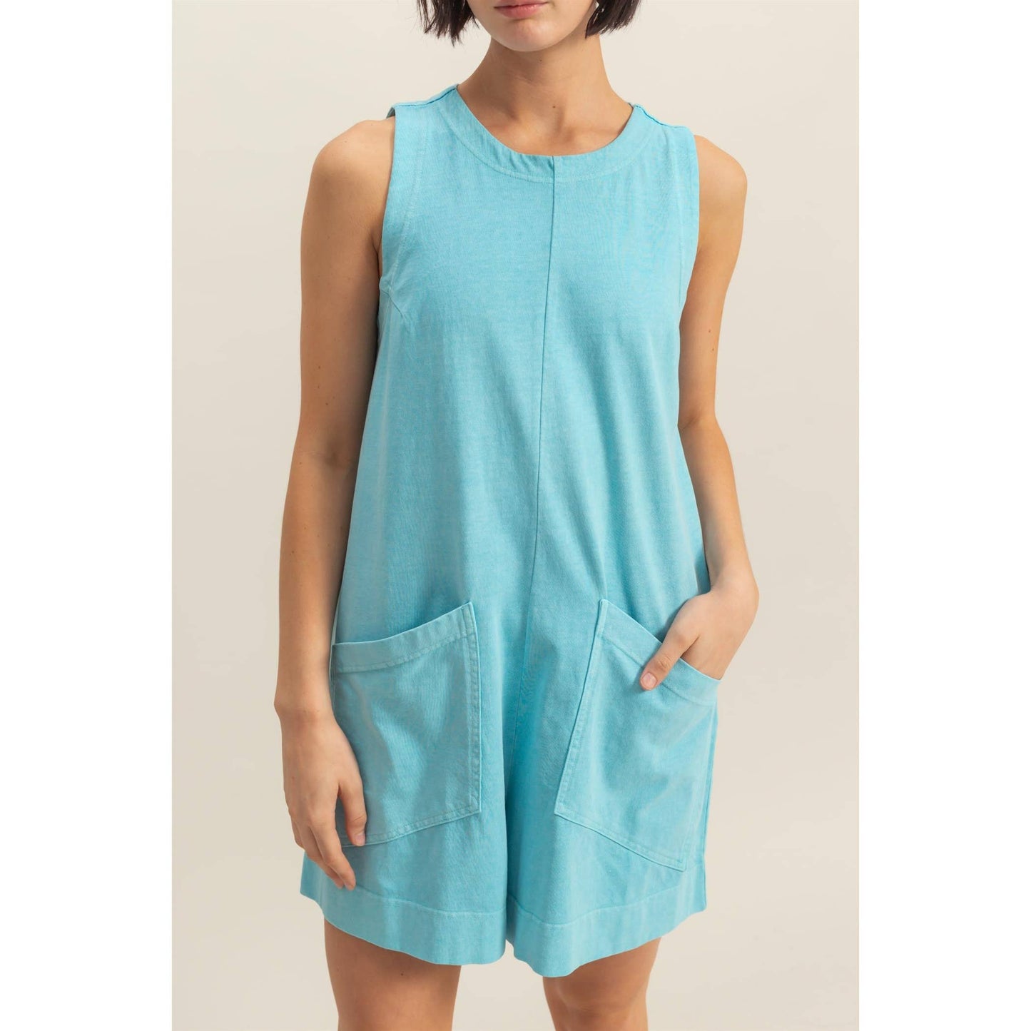Maddie - Pocket Detail Sleeveless Comfy Romper