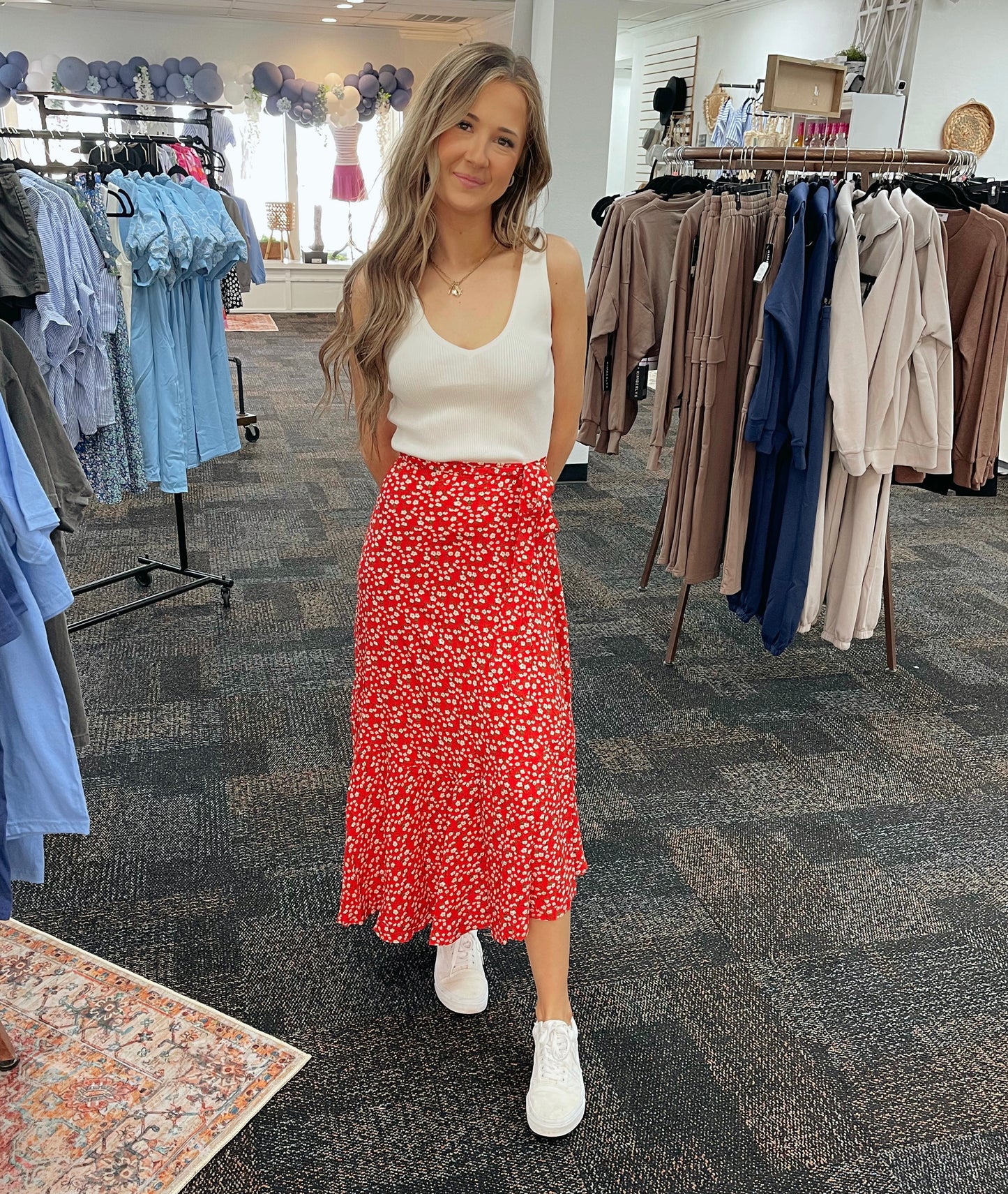 Berti Floral Wrap Skirt