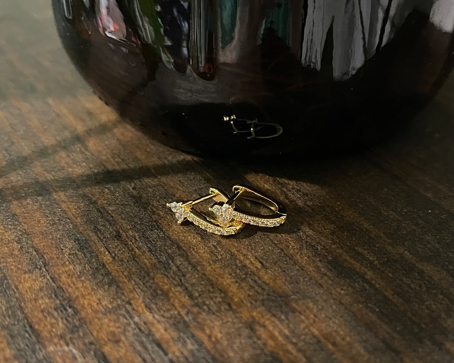 Gold Huggies - Earrings