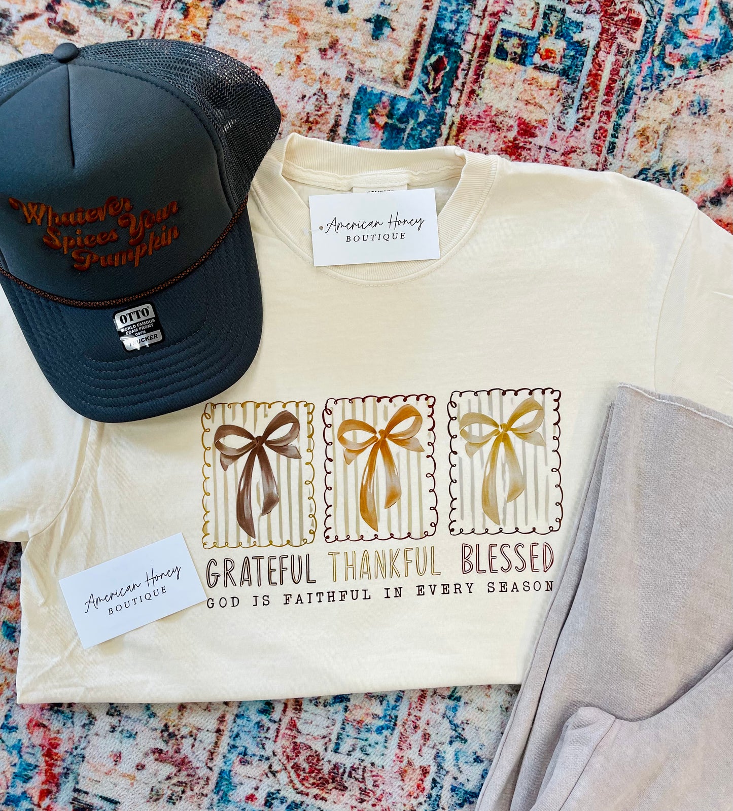 Grateful Thankful Blessed Tee
