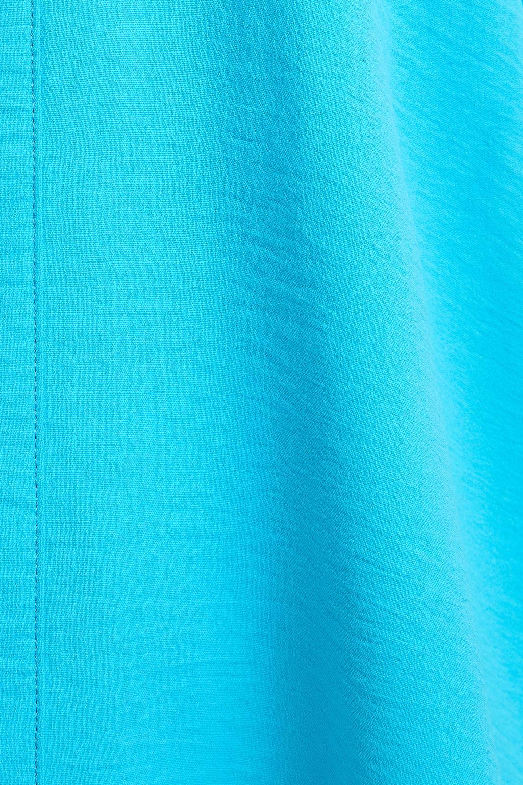 Annie NOTCH NECK RUFFLE SLEEVE TOP - SALE