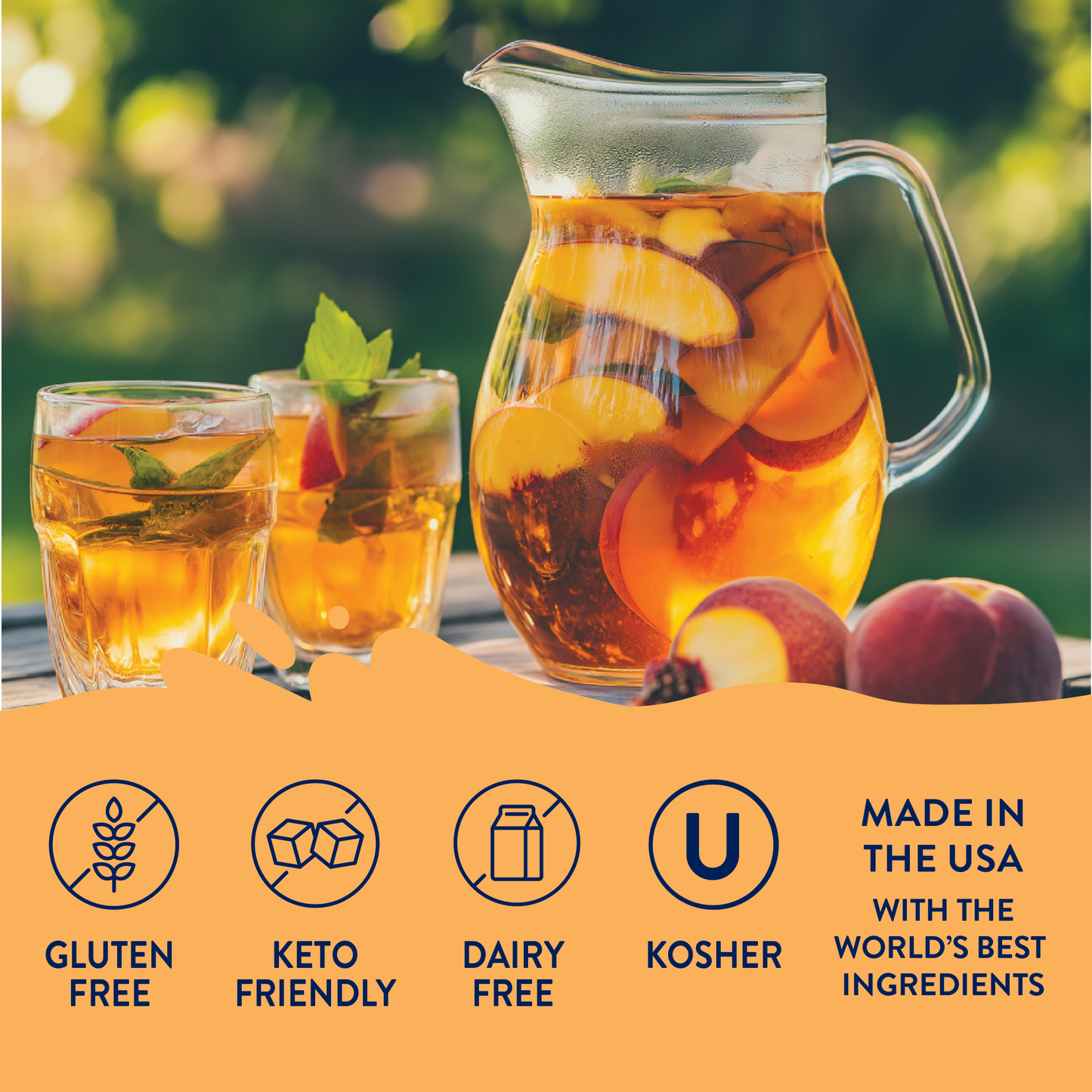 Sugar Free Peach Tea Syrup Concentrate