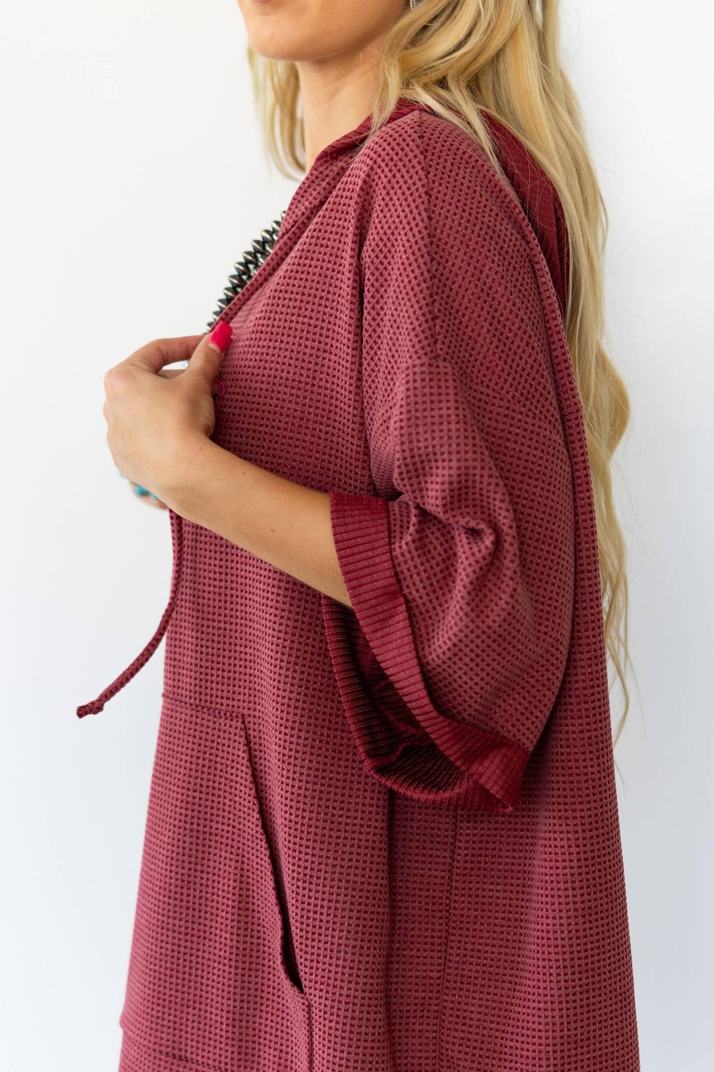 Two Tone Hoodie Top