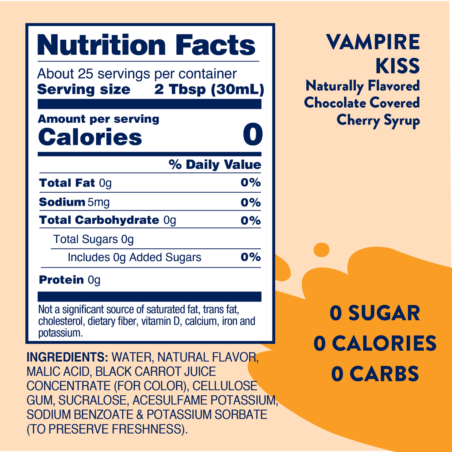 Sugar Free Vampire Kiss Syrup