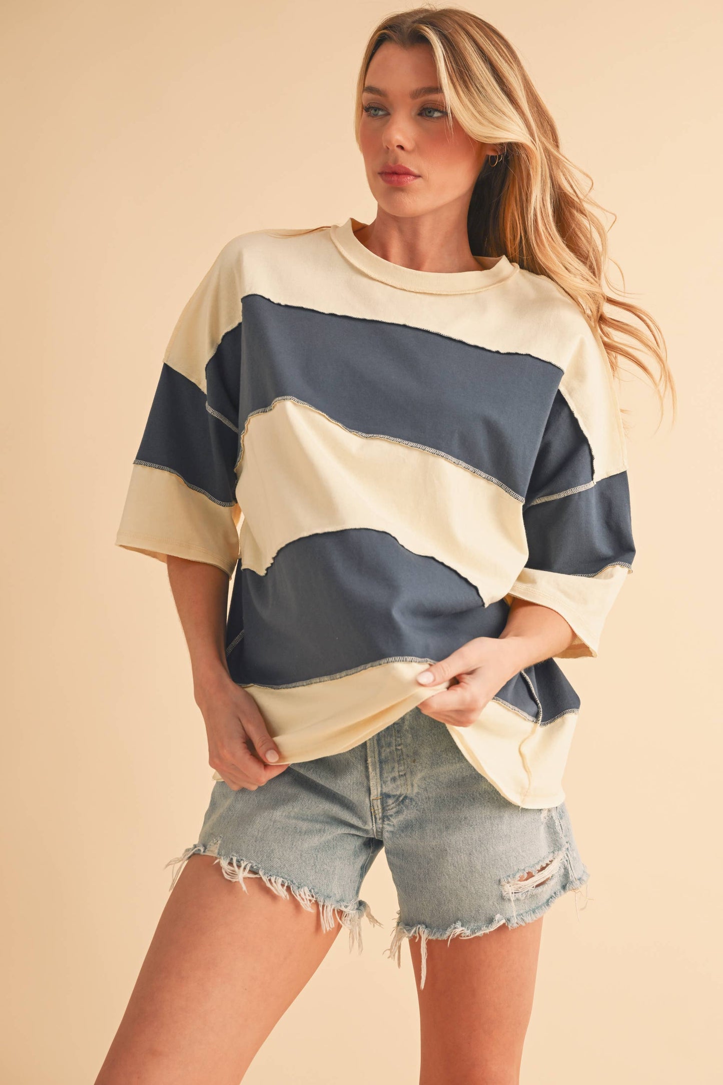 Polly Color Block Top