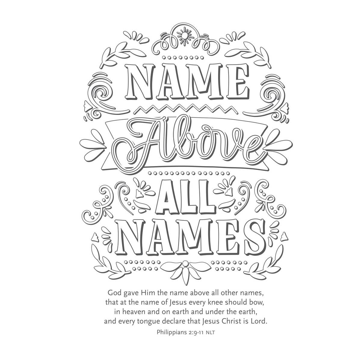 Coloring Book The Names of Jesus