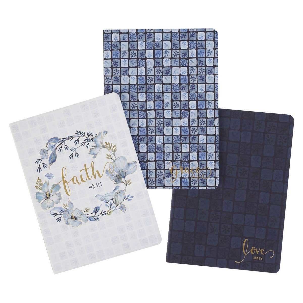 Notebook Set 3pc Faith Grace Love