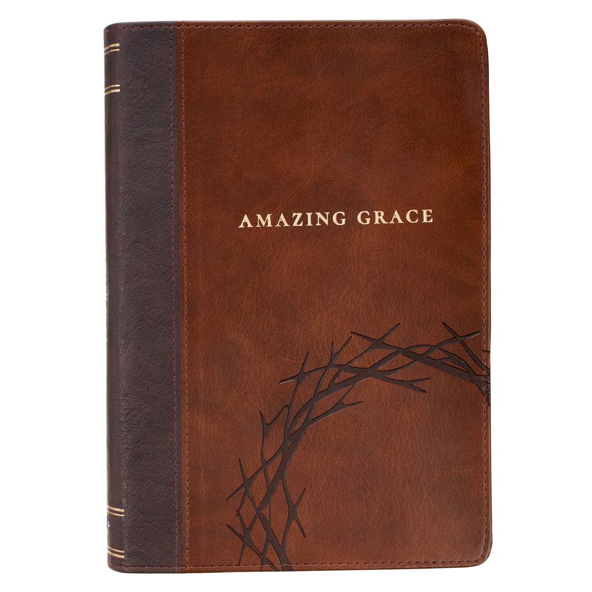 Journal Classic Brown Crown of Thorns/Amazing Grace Isa 53:5