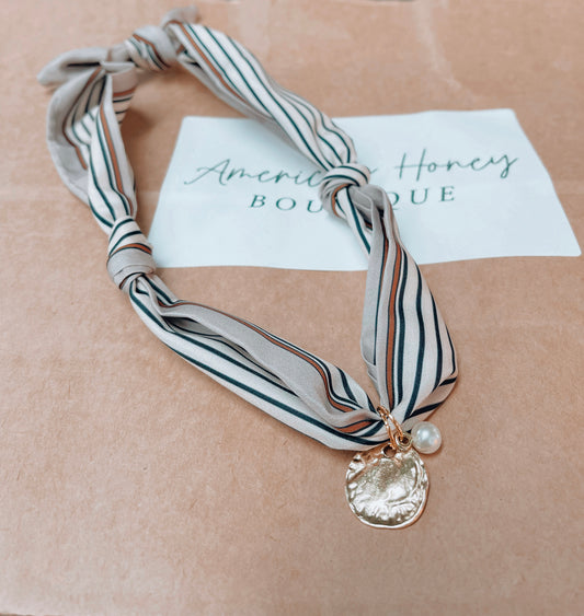 Coin Scarf Necklace