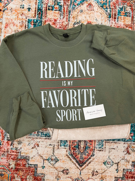Reading is my favorite sport