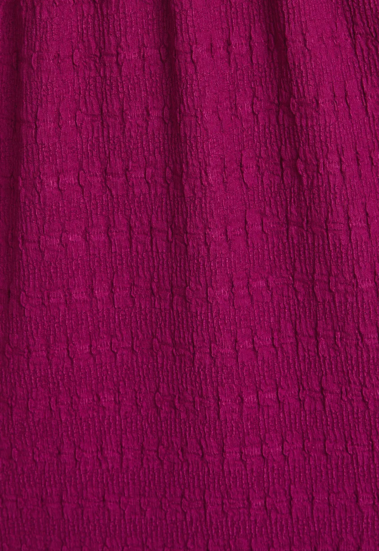 Plum 3/4 Sleeve Ruching Tie Neck Textured
Midi Dress