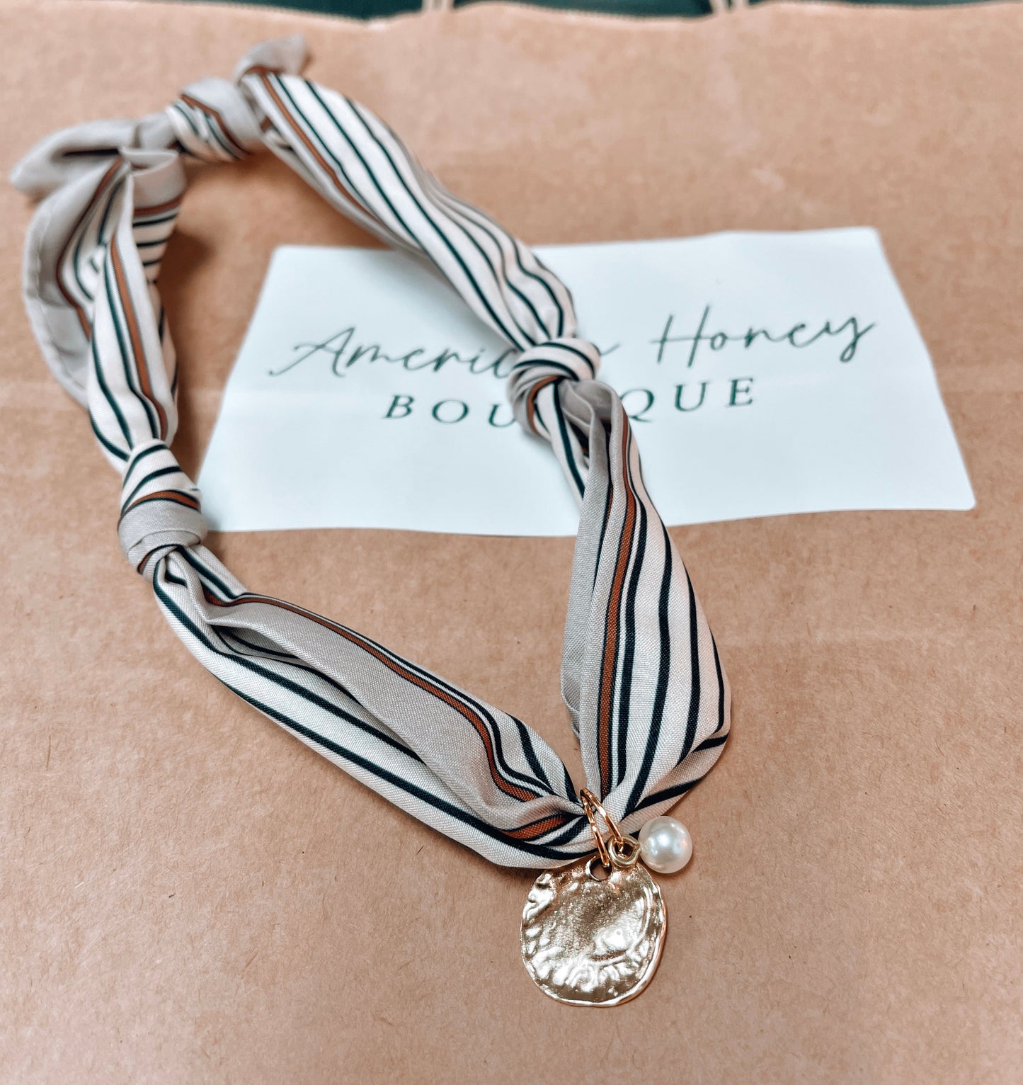 Coin Scarf Necklace