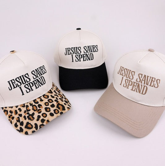 Jesus Saves I spend hat