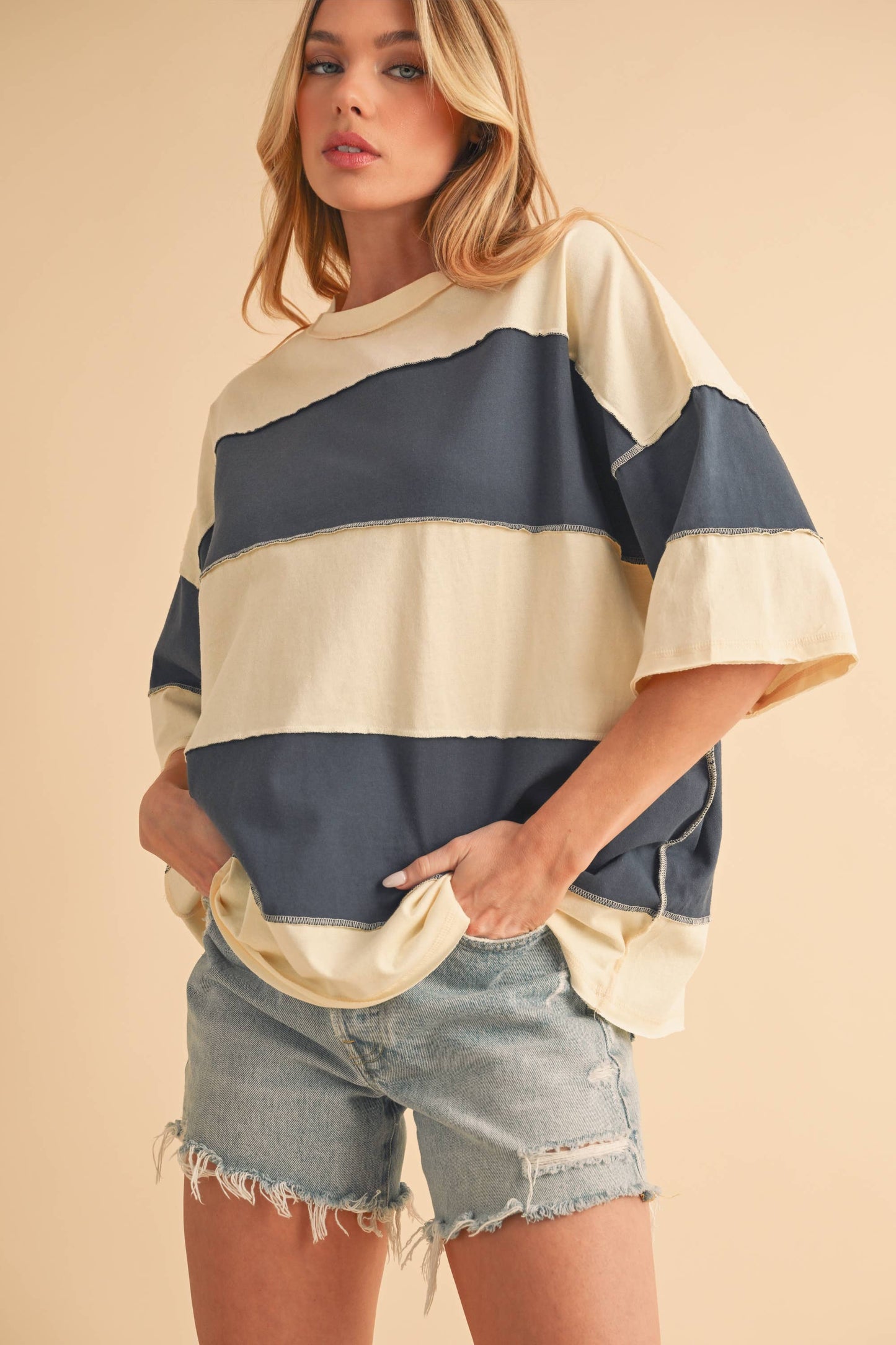 Polly Color Block Top