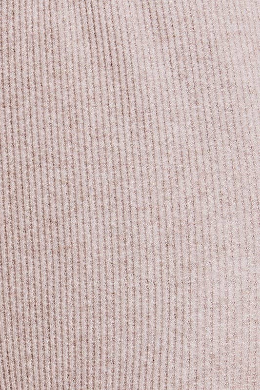 Mock Neck Ribbed Set