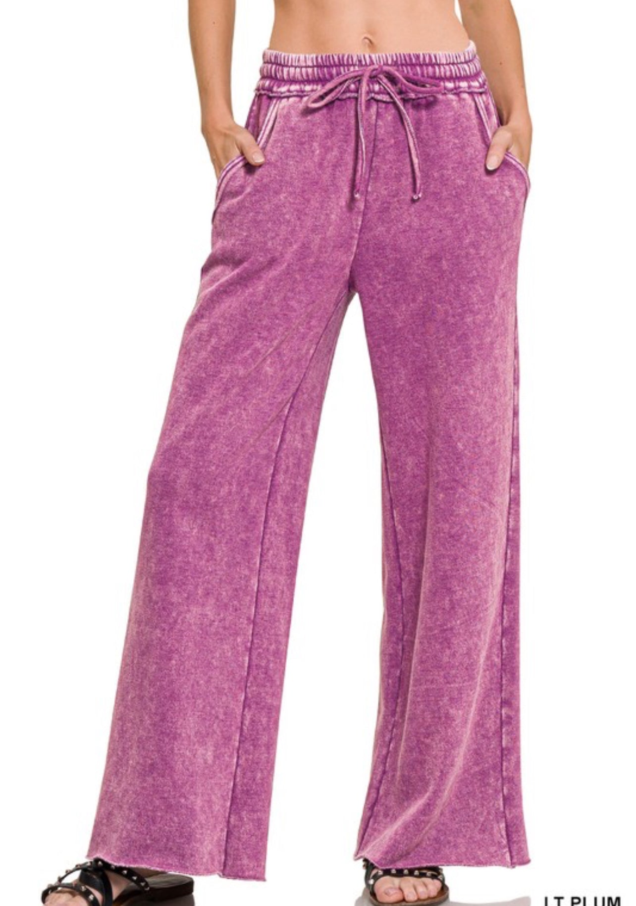 Acid Washed Fleece Pants