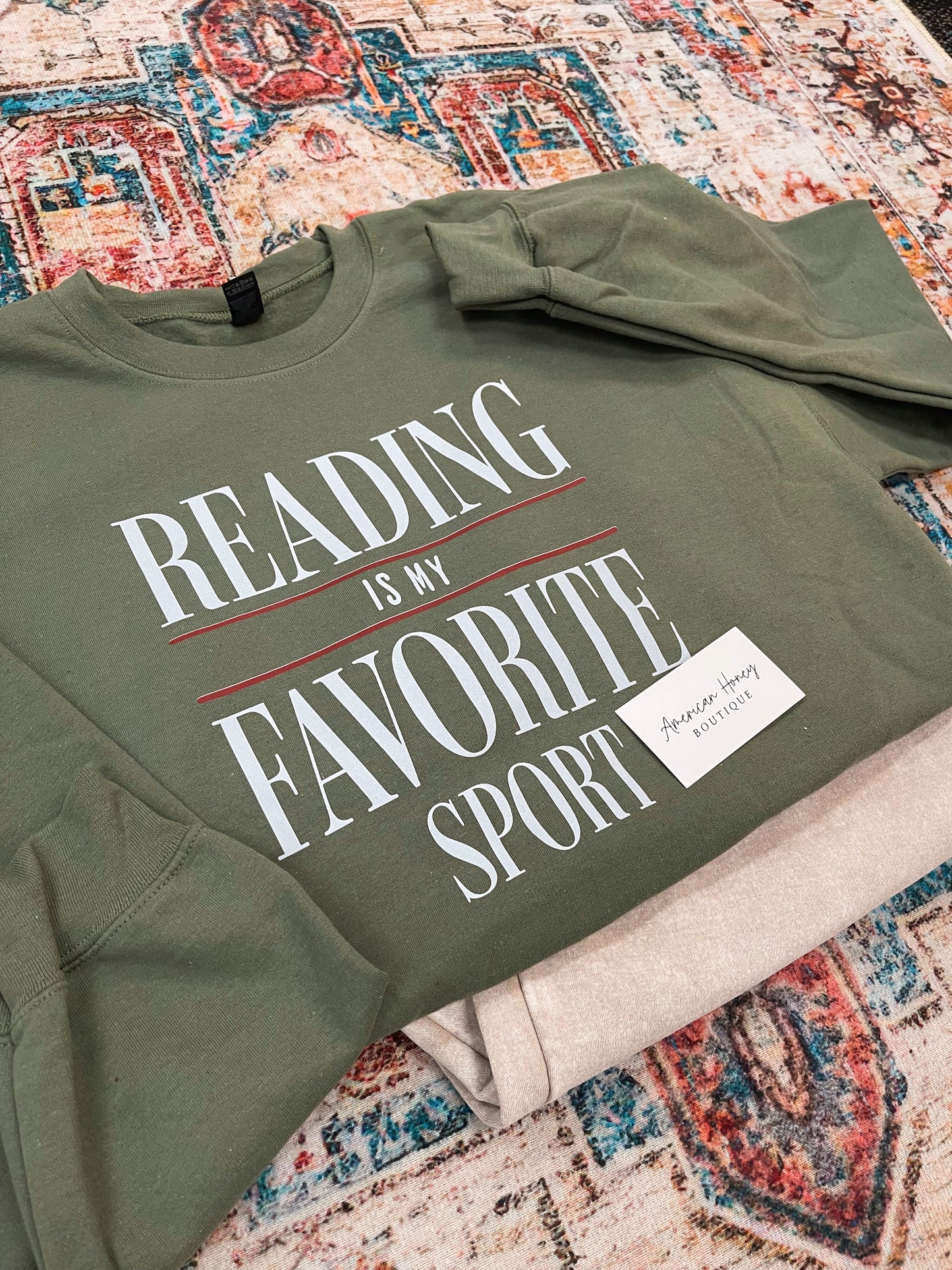 Reading is my favorite sport