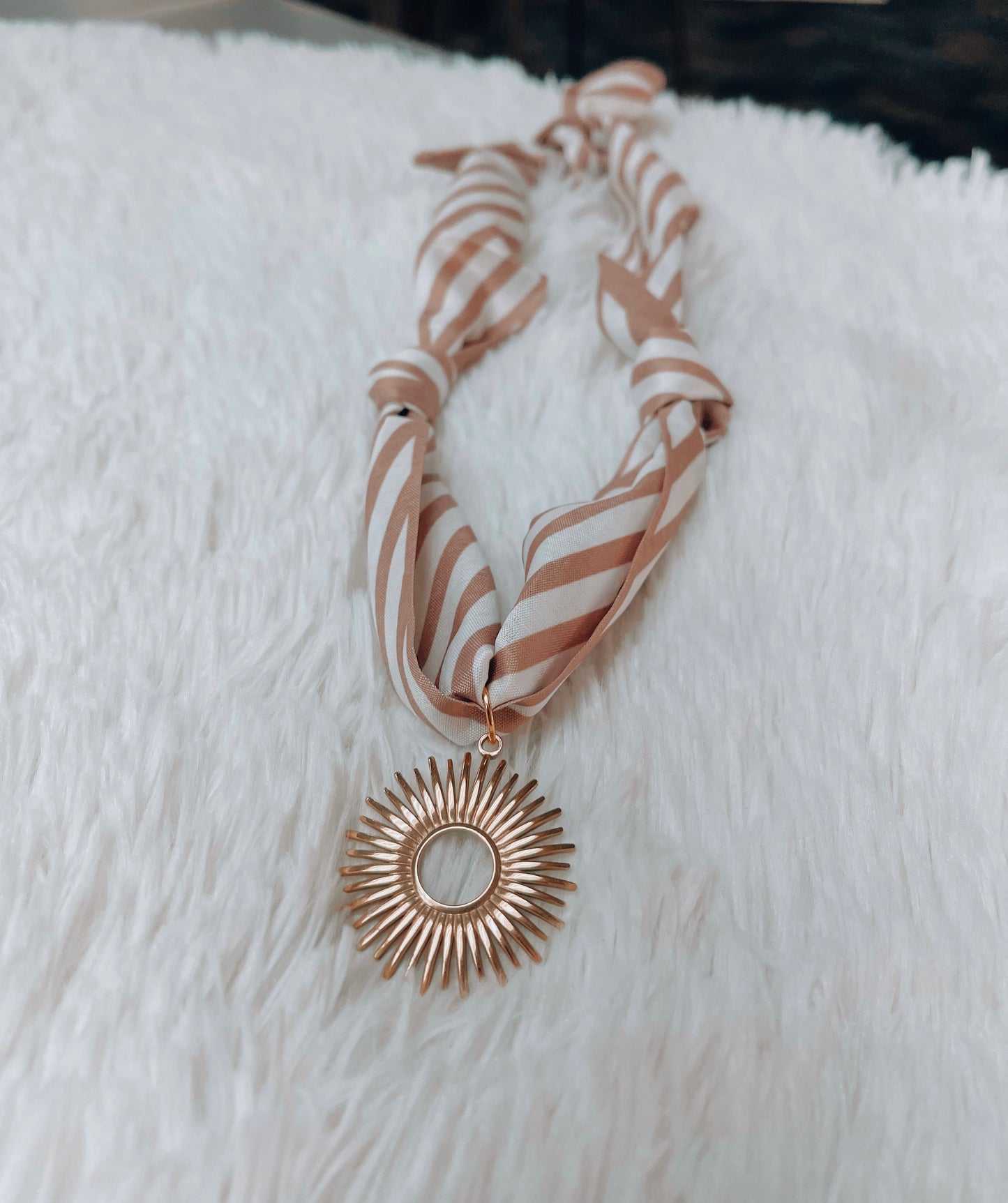Burst Scarf Necklace