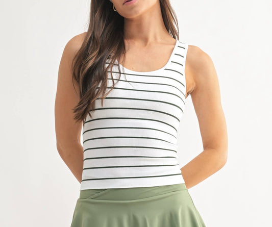 Classic Seamless ribbed Tank - Moss - Active