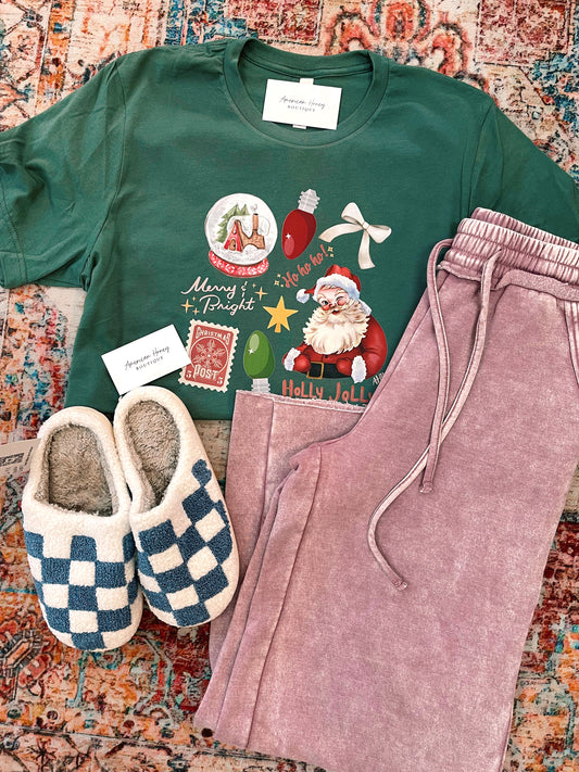 Merry & Bright Collage Tee
