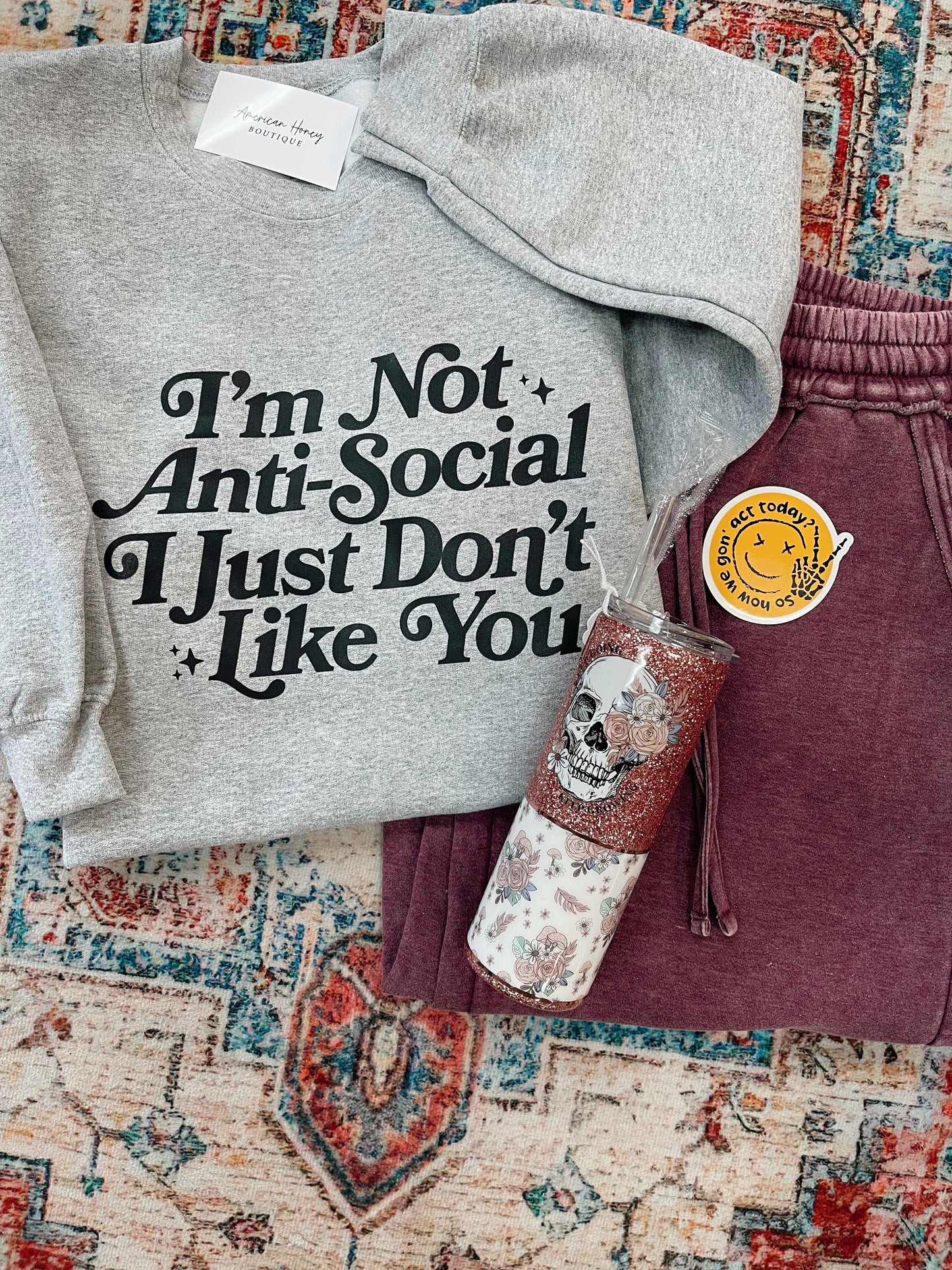 I'm not Antisocial - Sweatshirt or T-shirt
