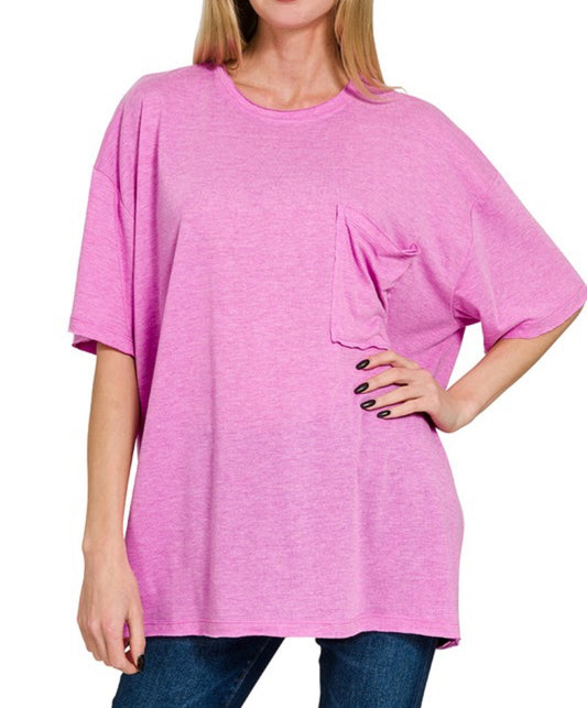 Neon Pink Boyfriend Tee