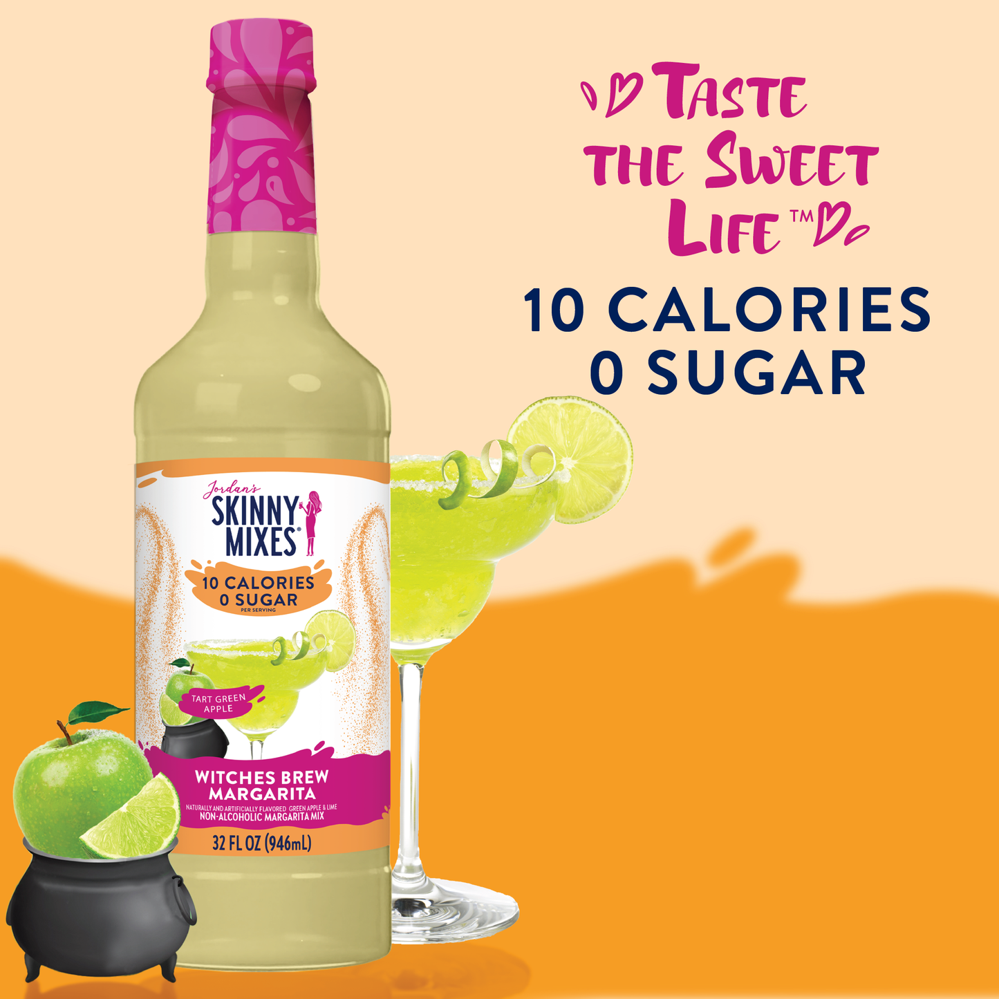 Witches Brew Green Apple Margarita - Sugar Free Mixer - SALE