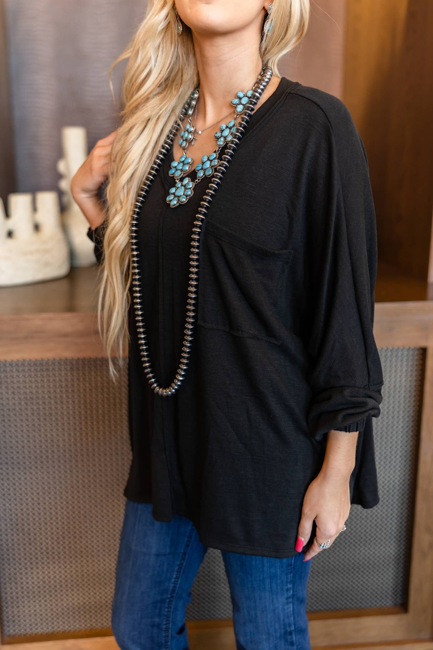 Soft Relaxed Draped Top