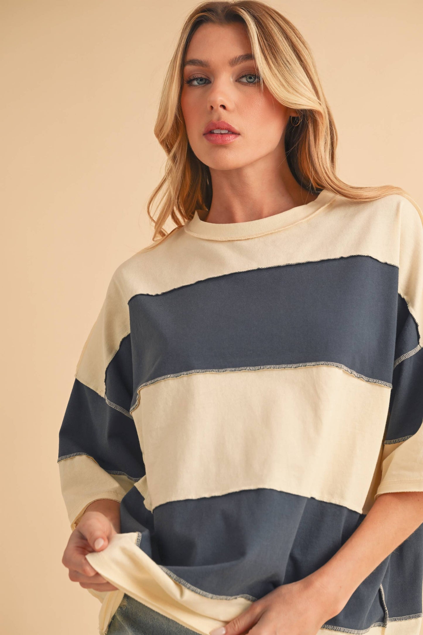 Polly Color Block Top